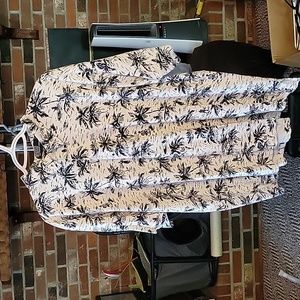 Sz xxl Polo by Ralph Lauren. Navy Blue tropical print.